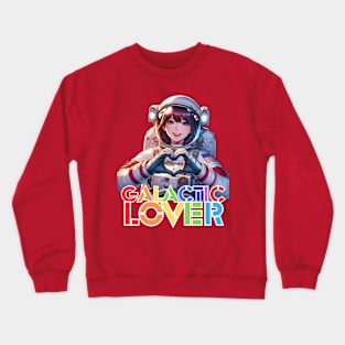 Kawaii, Anime Girl, Cosmic Love | Catsie Cat Crewneck Sweatshirt